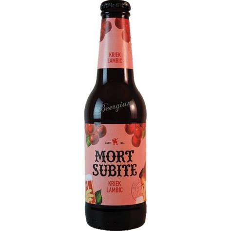 MORT SUBITE KRIEK LAMBIC 25 Cl Le Shop Le Belge