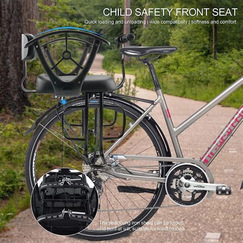 XIEEIX Rear Child Bike Seat - Adjustable, Comfortable Back Mounted ...