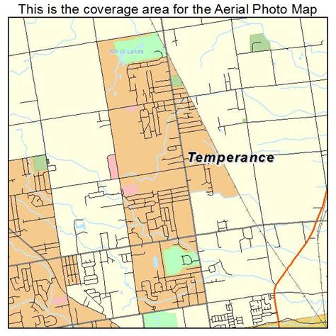 Aerial Photography Map of Temperance, MI Michigan