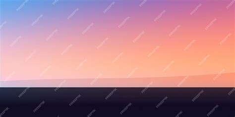 Premium AI Image | A sunset with a pink sky and a blue sky.