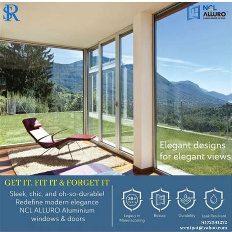 NCL Alluro DOMAL SYSTEM TYPE Aluminium Sliding Window System At Rs