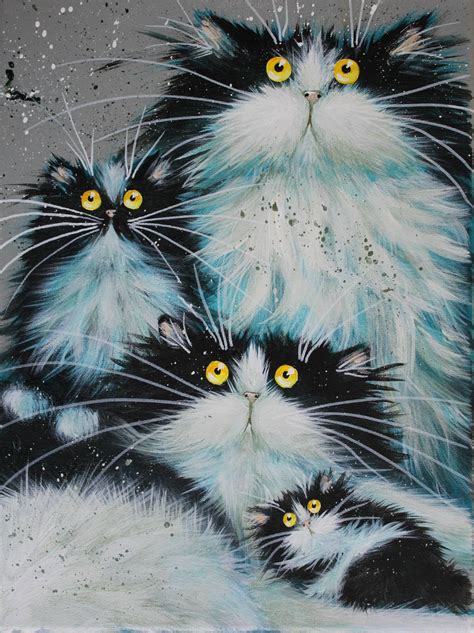 Kim Haskins Art Photos Cat Painting Cats Illustration Crazy Cats