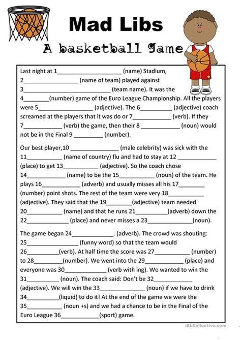 Printable Mad Libs For Fourth Graders 2023 Printablemadlibs Printable