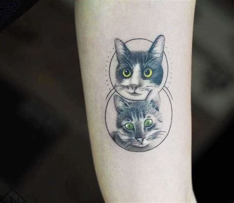 Two Cats Tattoo By Jefree Naderali Photo 24212