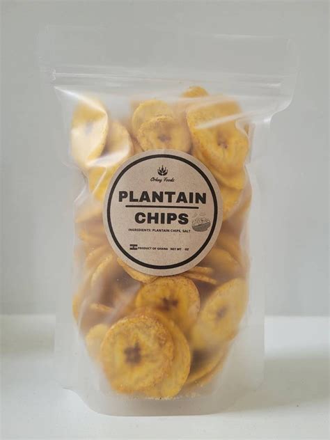 Fried Plantain Chips/ Ghana Plantain Chips / 6oz Bag - Etsy