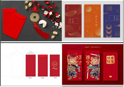 Mẫu mockup bao lì xì đẹp file Vectors, AI, EPS, PSD tải miễn phí