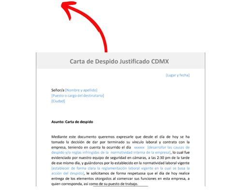 Carta De Despido Justificado Formatos Y Ejemplos Word Para Imprimir Images