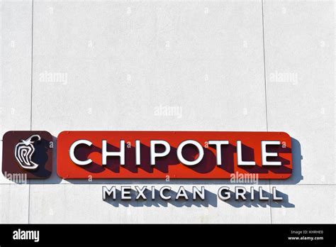 Chipotle Sign Outside Restaurant At The Bellis Fair Mall In Bellingham