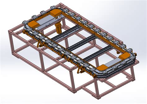 【工程机械】环形导轨可组装输送机3d数模图纸 Solidworks设计solidworks 仿真秀干货文章