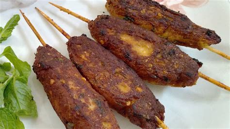 Chicken Seekh Kabab Without Oven Easy Chicken Seekh Kabab Recipe