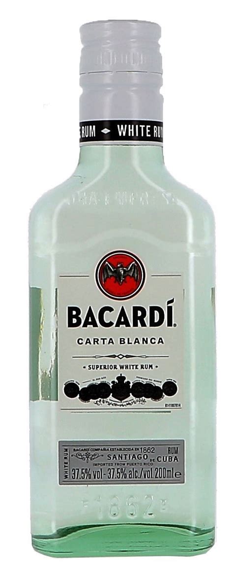 Superior White Rum Bacardi Carta Blanca 20cl 37 5 Nevejan