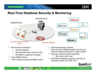 ibm infosphere guardium overview  databases computer software