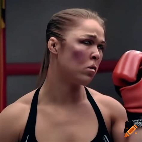 Martial Arts Fighter In A Dizzy And Very Bruised State During A Movie