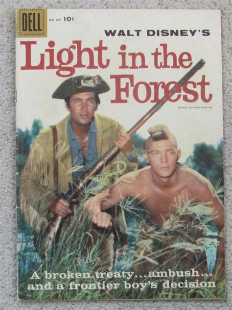 1958 LIGHT IN THE FOREST Disney movie comic.Dell 4-color #891. FESS ...