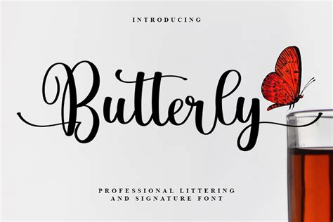 Butterfly Font Freshtypeink Fontspace