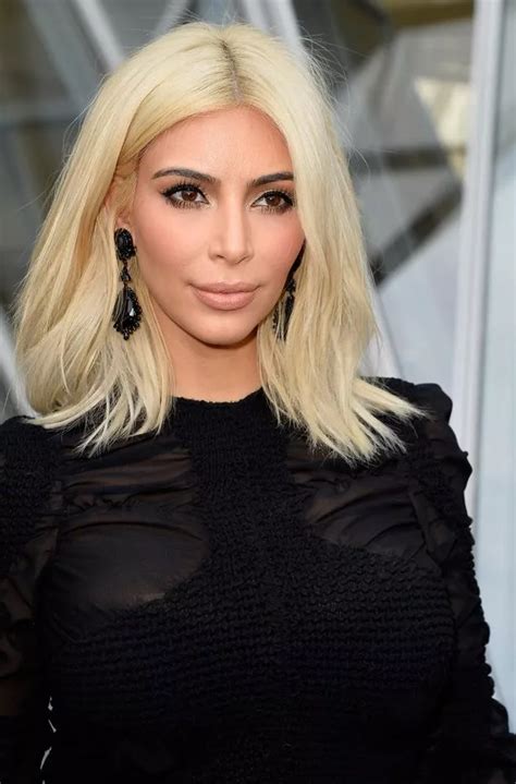 Kim Kardashian New Blonde Hair