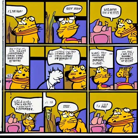 Krea Garfield Comic Strip By Jim Davis