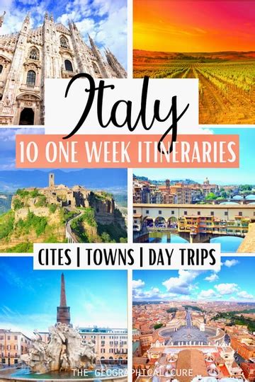 Days In Italy Amazing One Week Itineraries For Italy The