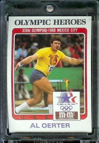 1984 Topps Mandm Al Oerter Discus Olympic Heroes Trading Card At Amazons