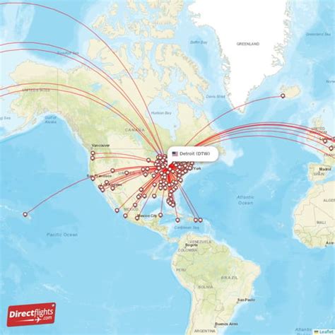 Direct flights from Flint - 11 destinations - FNT, USA - Directflights.com