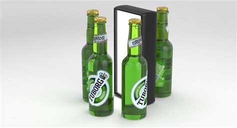 Beer Bottle Tuborg 330ml 3d Model 24 Max Free3d