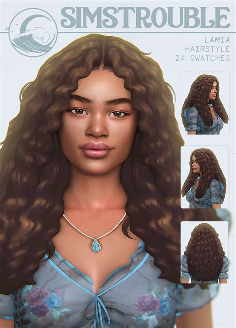 Lamia Hairstyle By Simstrouble Patreon Artofit