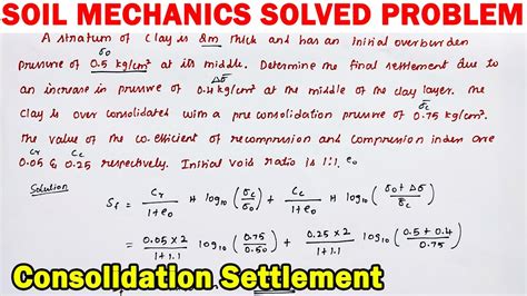 How To Solve Settlement Problem Consolidation Settlement Problem