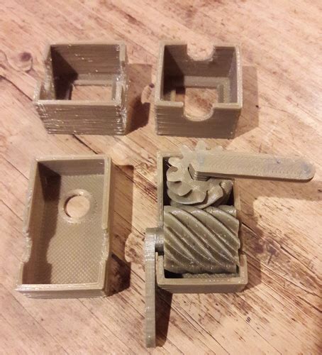 3d Printed Helical Gearbox By Kiefer Read Pinshape