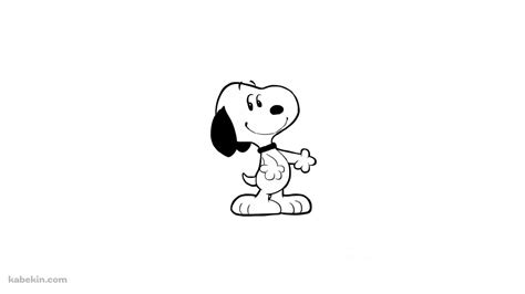 スヌーピー Snoopy 白 シンプル1366x768pxのデスクトップpc用の壁紙 高画質 壁紙キングダム