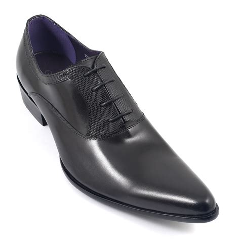 Buy Mens Black Pointed Toe Oxford Shoes Gucinari