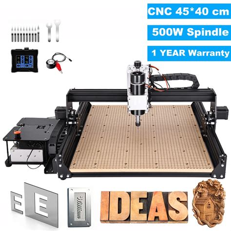 500w Cnc Router Machine 4540 3 Axis Metal Milling Machine For Engraving Carving Mdf Acrylic