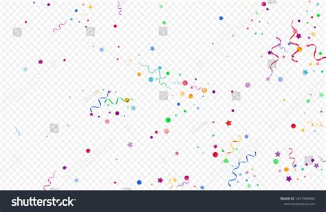 Colored Serpentine Festive Vector Panoramic Transparent Stock Vector