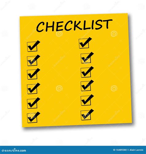 Checklist Stock Illustration Illustration Of Administration 16489380