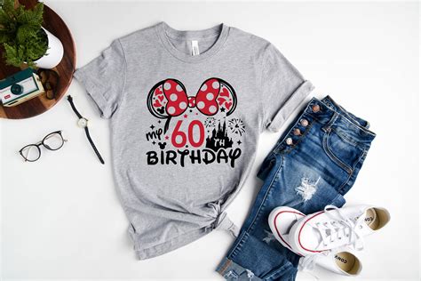 60th Birthday Shirt Disney Birthday Squad T Shirt Minnie 60 Etsy