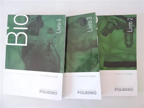 Biologia Livros 2 3 E 4 Pré Vestibular Poliedro MercadoLivre