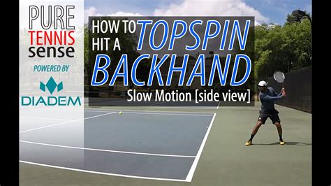 How To Hit A Topspin Two Handed Backhand In 4 Steps With Slow Motion