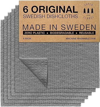 Amazon Superscandi Swedish Dishcloths For Kitchen Pack Of Grey