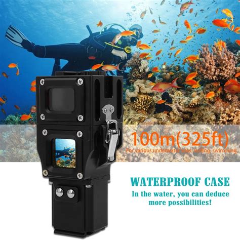 LYUMO 100m Diving Waterproof Camera Housing Case Protector Cover For