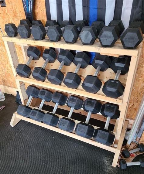 25 Amazing DIY Dumbbell Racks For Home Gyms KAIZEN DIY GYM Diy Gym