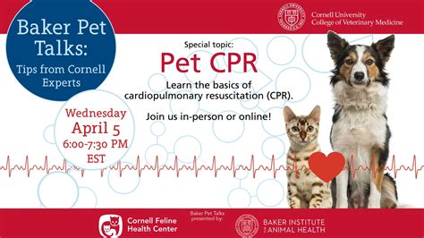 Baker Pet Talks webinar: Pet CPR - CornellCast