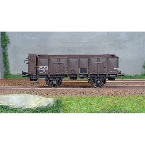 Wagon Tombereau OCEM 19 brun tôlé avec guérite SNCF Ree Modeles WB831