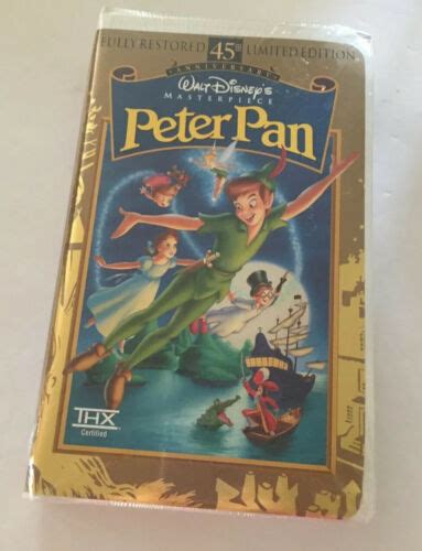 Mavin Walt Disney Th Anniversary Limited Edition Peter Pan Vhs New