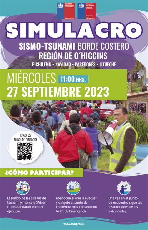 SENAPRED OHiggins Modifica Fecha Del Simulacro De Sismo Y Tsunami En