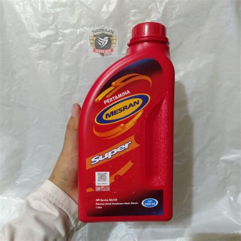 OLI PERTAMINA MESRAN SUPER SAE 20W 50 1 LITER Lazada Indonesia