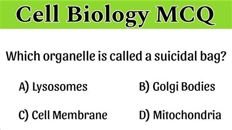 Cell Biology Mcq Cell Mcq Cell Biology Questions Cell Biology Youtube