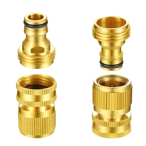 Ct Pc Garden Hose Quick Connect Inch Solid Brass Quick Connect