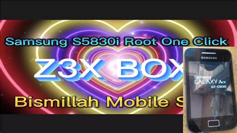 Samsung S5830i Android V2 3 6 ROOT By Z3X Box ONE Clock Root Done YouTube