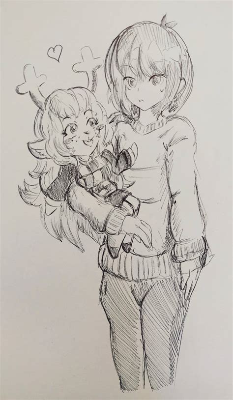 Deltarune Smol Noelle And Kris By Pikapika212 On Deviantart