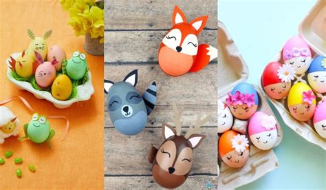 40 Ideas para decorar huevos de Pascua con niños