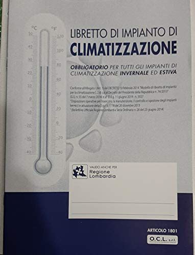 Libretto Impianto Climatizzazione Offertes Marzo Clasf